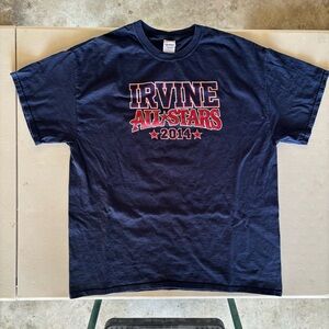 Gildan Ultra Cotton Navy Irvine Baseball All Stars T-Shirt
